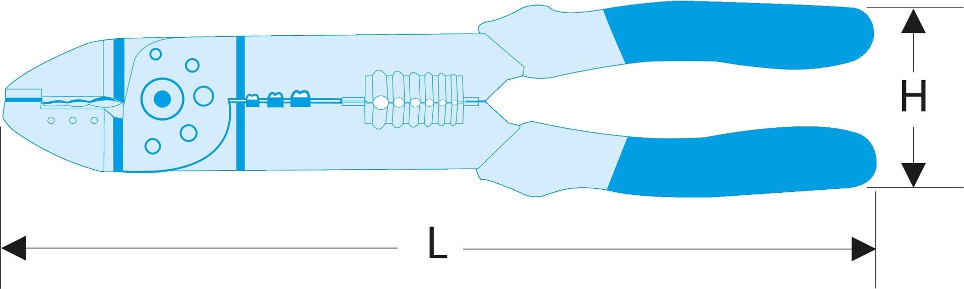 Standard-Anpresszange für isolierte Kabelverbindungen